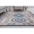 thumbnail image 4 of Harper HY60K Hidden Saphire Abstract Vintage White Area Rug, 8'0"X10'0", 4 of 5