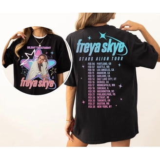 Freya Skye 2026 Stars Align Tour Print Merch Baseball Jersey T-Shirt