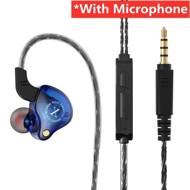Typpkmm Original X2 Dynamic Wired Earphones with Hifi Heavy Bass Earbuds in Ear