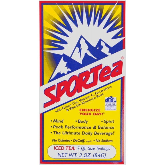 SPORTea 7 Quart-size Tea Bags 3oz