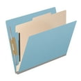 thumbnail image 2 of 25 Pt. Pressboard Classification Folders, Full Cut End Tab, Letter Size, 1 Divider, Light Blue (Box of 10), 2 of 8