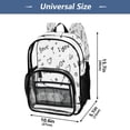 thumbnail image 3 of Iauyy Clear Backpack Heavy Duty PVC Transparent Backpack for College Workplace, Arrow Seamless Pattern, 3 of 8