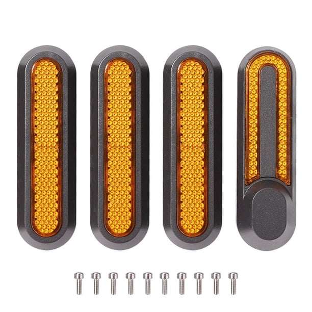 Accesorios para bicicletas 12 Uds tapacubos de ruedas carcasas protectoras pegatinas reflectantes forM365 (amarillo) FLhrweasw Nuevo