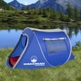 thumbnail image 6 of Wakeman Outdoors 2 Person Pop Up Tent with Layered Door and Carry Bag, Blue, 6 of 7