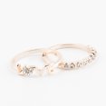 thumbnail image 3 of Claire's Women's Rose Gold Love Rings, Assorted Set, Size 7, 6 Pack, 06897, 3 of 3