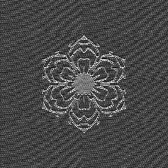 Ahgly Company Machine Washable Indoor Square Transitional Charcoal Black Area Rugs, 5' Square