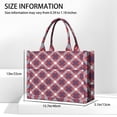 thumbnail image 3 of Large Capacity Tote Bag,Red Blue White Star Plaid Checkered Pattern Handbag Fashion Luxury Tote Bag,15.7"x13"x 5.1" Inches,Laptop Compatible, 3 of 6