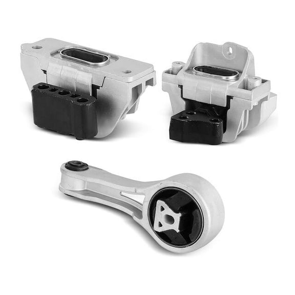 Engine Mount and Transmission Mount Kit 3 - Compatible with 2011 - 2018 Dodge Journey 2.4L 4-Cylinder - Autopart Premium