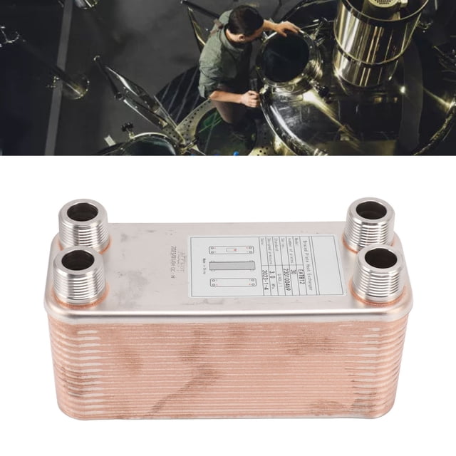 Brazed Plate Heat Exchanger, 3.0 MPa Universal Portable Stainless Steel Plate Heat Exchanger for Wort