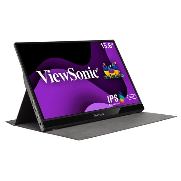 ViewSonic VG1655 15.6" Full HD 1080P Portable Monitor with 1.4 Mini HDMI and USB Type-C