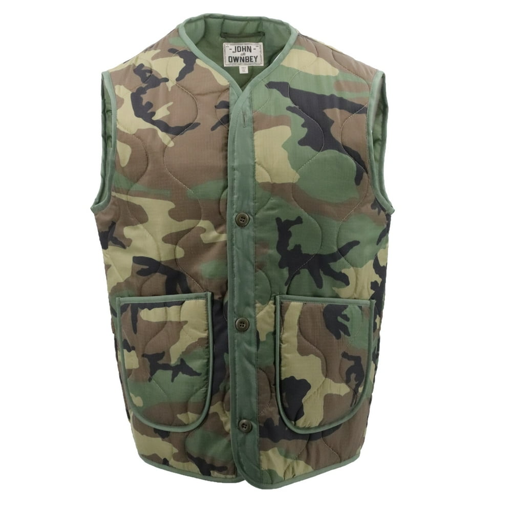 John Ownbey Company Men's Woobie Vest Poncho Liner Quilted Puff Vest