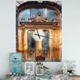 thumbnail image 2 of Designart 'Engraved Pattern' Modern wall clock, 2 of 3