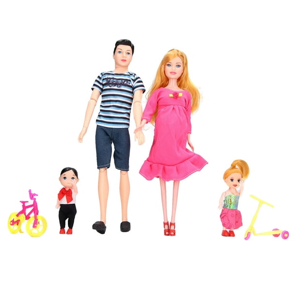 Poupée Barbie Famille - 5 personnes (Papa Maman Enceinte deux