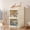 Upgraded apricot color 2 layers, variant on Makeup Organizer with 2/3 Layer Dustproof Cabinet, Cream Cosmetic Storage for Vanity