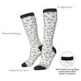 thumbnail image 4 of KLL Hand Drawn Squirrel Print Cool Socks Men's Women's Crew Socks Funny Crazy Novelty Stockings, 4 of 6