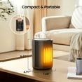 thumbnail image 4 of Portable Ceramic Space Heater 1500W 950W, 4 Modes, Remote, Digital Display, 24H Timer, 2s Fast Heating, Quiet Safe Space Heater for Home Office Dorm Indoor Use, 4 of 10