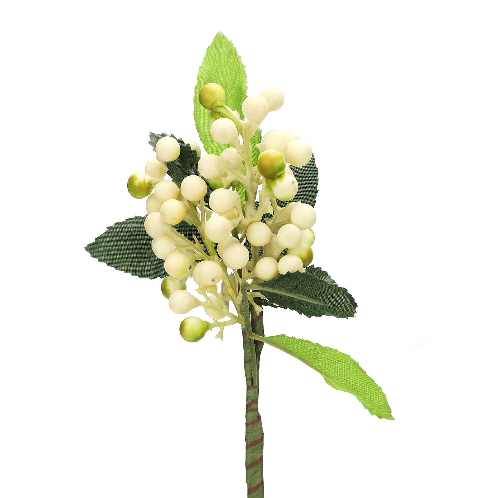 Pack of 36 Artificial Cream Winter White Weatherproof Berry Stem Branches -  Waterproof Berries for Indoor and Outdoor Wreaths, Flower Arrangements