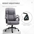 thumbnail image 4 of Vinsetto Big and Tall Executive Office Chair 484lbs, Light Gray, 4 of 9