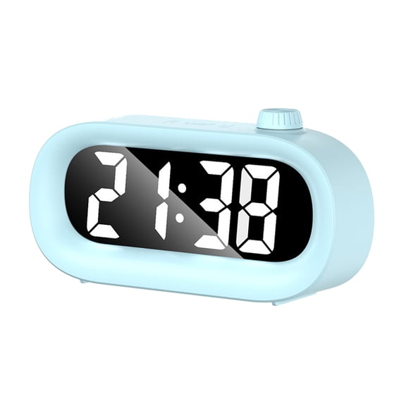 GJX Digital Desk Clock,Multifunctional LED Bedside Clock,Rechargeable Alarm Clock for Heavy Sleepers,3 Level Brightness,Snooze Function,Temperature&Date Display,Countdown Function,Dual Alarms