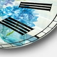 thumbnail image 2 of Designart 'Coastl Flowers Bouquets' Coastal Wall Clock, 2 of 3
