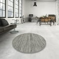 thumbnail image 4 of Ahgly Company Machine Washable Indoor Round Contemporary Sandstone Brown Area Rugs, 5' Round, 4 of 7