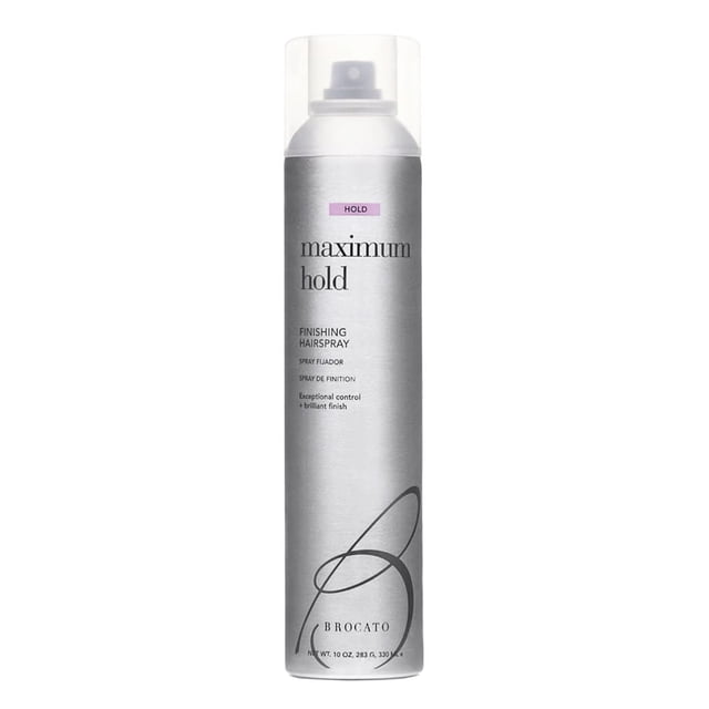 Brocato Laca para el cabello con acabado de fijación máxima (50% VOC) 10 oz | Control excepcional y acabado brillante | Para todos los estilos de cabello