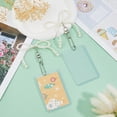 thumbnail image 4 of 4Pcs Photocard Holder with Pearl Keychain Cute Badge Holders Plastic Photo Card Keychains Clear ID Cards Holder, 4 of 6