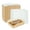 Kraft / Medium, variant on Cafe Vision 17 oz Rectangle Kraft Paper Small Click Lock Container - 4 1/4" x 3 1/4" x 2 3/4" - 50 count box