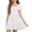 White, variant on Ruyang Girls Short Sleeve Dress Square Neck Pleated Swing Dresses Teen Kids Solid Summer Elegant Cute Short Smocked Dresses