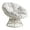 White-White, variant on OSP Home Furnishings Papasan Gray Wicker Chair with Gray Cushion