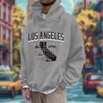 thumbnail image 2 of XIYON Hoodies For Men Plus Size Casual Sports Chest Letter Printed Long Sleeve Hooded Top Comfortable, 2 of 4