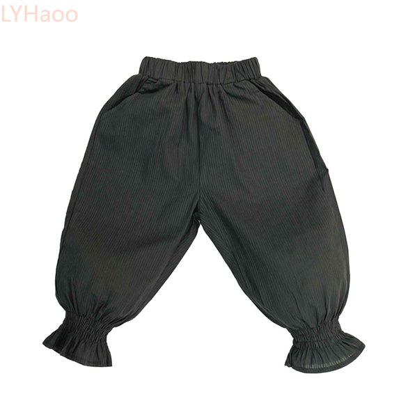 LYHaoo Child Toddler Boys Girls Pants Casual Summer Holiday Solid Trousers Boys Long Pants(Green)