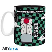 ABYstyle Demon Slayer Tanjiro Black & Green Ceramic Coffee Mug 16 Fl Oz Anime Manga Drinkware Home & Kitchen Merch