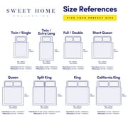 Sweet Home Collection 1800 Series Bed Sheets - Extra Soft Microfiber Deep Pocket Sheet Set - Gray, King