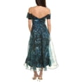 thumbnail image 2 of Theia womens  Organza Midi Dress, 16, Blue, 2 of 3