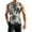 Black, variant on Men's Tropical Beach Tank Top Sleeveless Hawaiian Floral Print Lightweight Summer Casual Wear For Gym And Beach