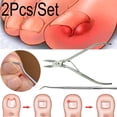 thumbnail image 1 of 2Pcs/Set Toe Nail Correction Nippers Cutters Dead Skin Dirt,Silver Nail Gel, 1 of 8