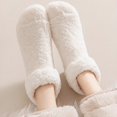 thumbnail image 5 of Goodw7 Fuzzy Socks for Women, Double Layer Fleece Cuff Floor Socks with Thick Brushed Lining, Warm Cozy Home Slipper Socks for Winter Indoor Lounging, 5 of 6