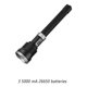 thumbnail image 2 of Linterna Eigraketly XHP360 Super Telescópica Recargable Alta Potencia Caza Camping Batería 3*5000 mAh, 2 of 6