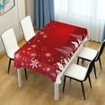 thumbnail image 2 of GZHJMY Christmas Tree Snowman Rectangle Tablecloth for Kitchen Dining Room Party Table Cover Home Decor 60"(W) x 108"(L), 2 of 7
