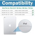 thumbnail image 2 of Hweilai iPad 10.2 Case iPad 9th Generation 2021/iPad 8th Generation 2020/iPad 7th Generation 2019, Hard Back Case with Slim Stand, Smart Protective Case for iPad 10.2 Inch, 2 of 6