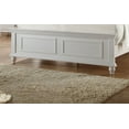 thumbnail image 3 of California King Size Bed White Color Bedroom Furniture 1pc Bedframe Rectangular Pattern HB FB panel, 3 of 4