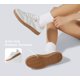 thumbnail image 4 of Zapatillas LUCKY STEP para mujer, clásicas, retro, suela de goma, piel blanco/gris, 4 of 8