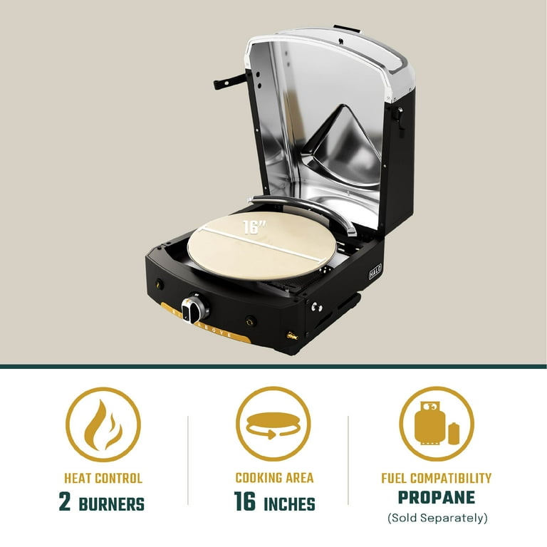 Halo Versa 16-inch Large Propane Patio Outdoor Pizza Oven with