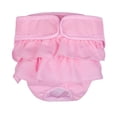 thumbnail image 1 of Dog Diapers Female, Reusable Pet Diapers for Female Dogs, Washable Dog Panties Diaper Skirt for Dogs in Heat, Period, Incontinence, or Excitable Urination Pink, 1 of 8