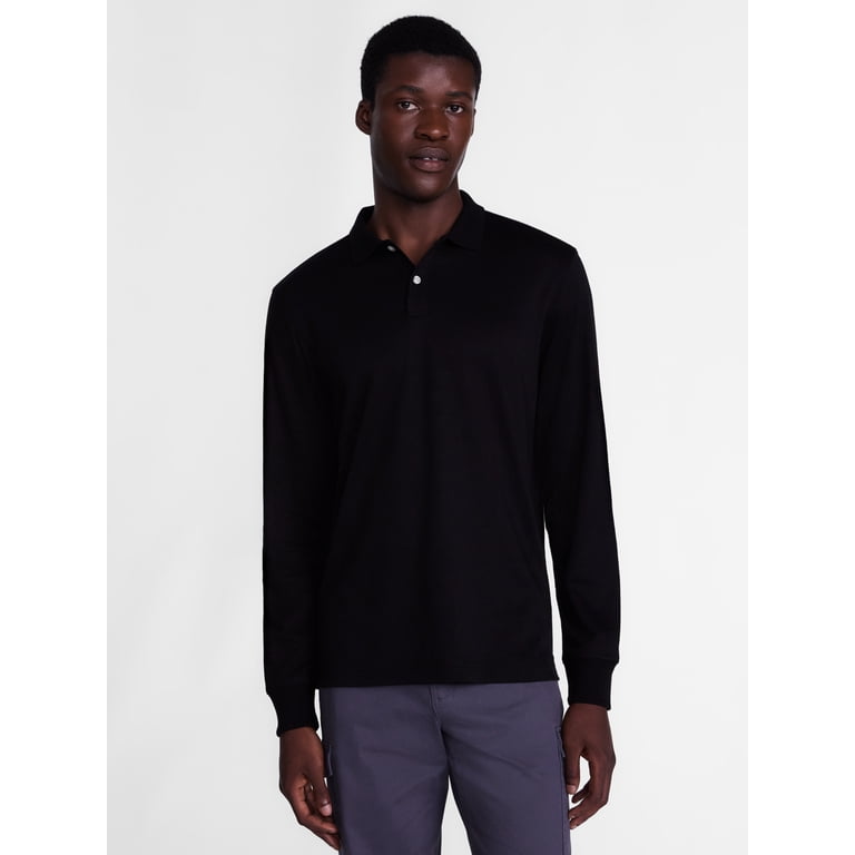 George Men's Interlock Polo Shirt with Long Sleeves photo 1