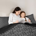 thumbnail image 5 of Feelyou Boho Mandala Damask Queen Comforter Set, Grey Sheep Skeleton Bedding Set, 3pcs, 5 of 8
