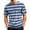 Light pink, variant on Mfakffe Men T Shirts Crewneck Striped T-Shirt Soft Elastic Tees Summer Beach Casual Tops