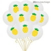 10pcs Balloons Hawaii Party Decorated Pineapple Flamingo Turtle Leaves Latex Balloons