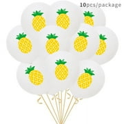 Hawaii Party Decorated Pineapple Flamingo Turtle Leaves Latex Balloons 10pcs